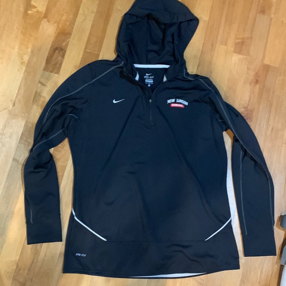 Black Hooded 1/4 zip